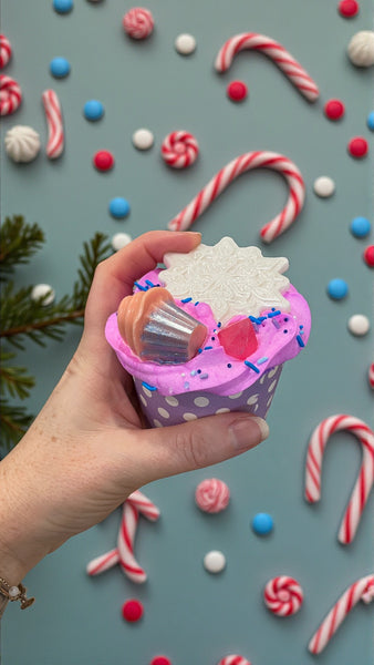 Sugar Plum Fairy ~ Bubble Bath Bomb Cupcake